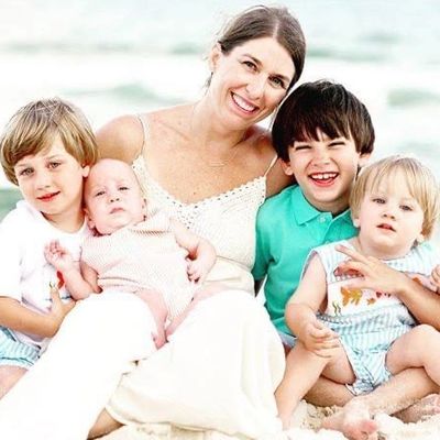 Mary Watson with her kids